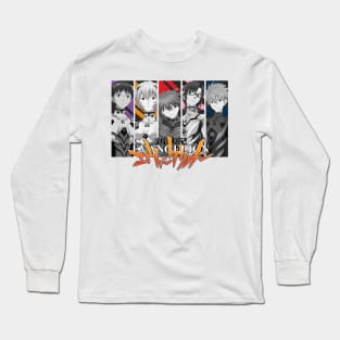 Evangelion Full Team Long Sleeve T-Shirt